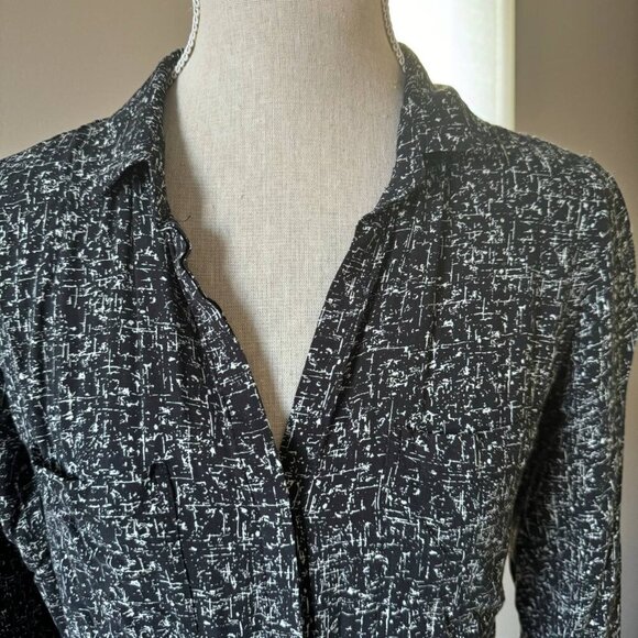 Cloth & Stone High-low Oversized Button-down Shirt - Size XS - Picture 2 of 8
